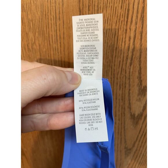 Aerie Smoothez Blue Unlined Full Coverage Bra Underwire Sz 32C NWT - Picture 5 of 5